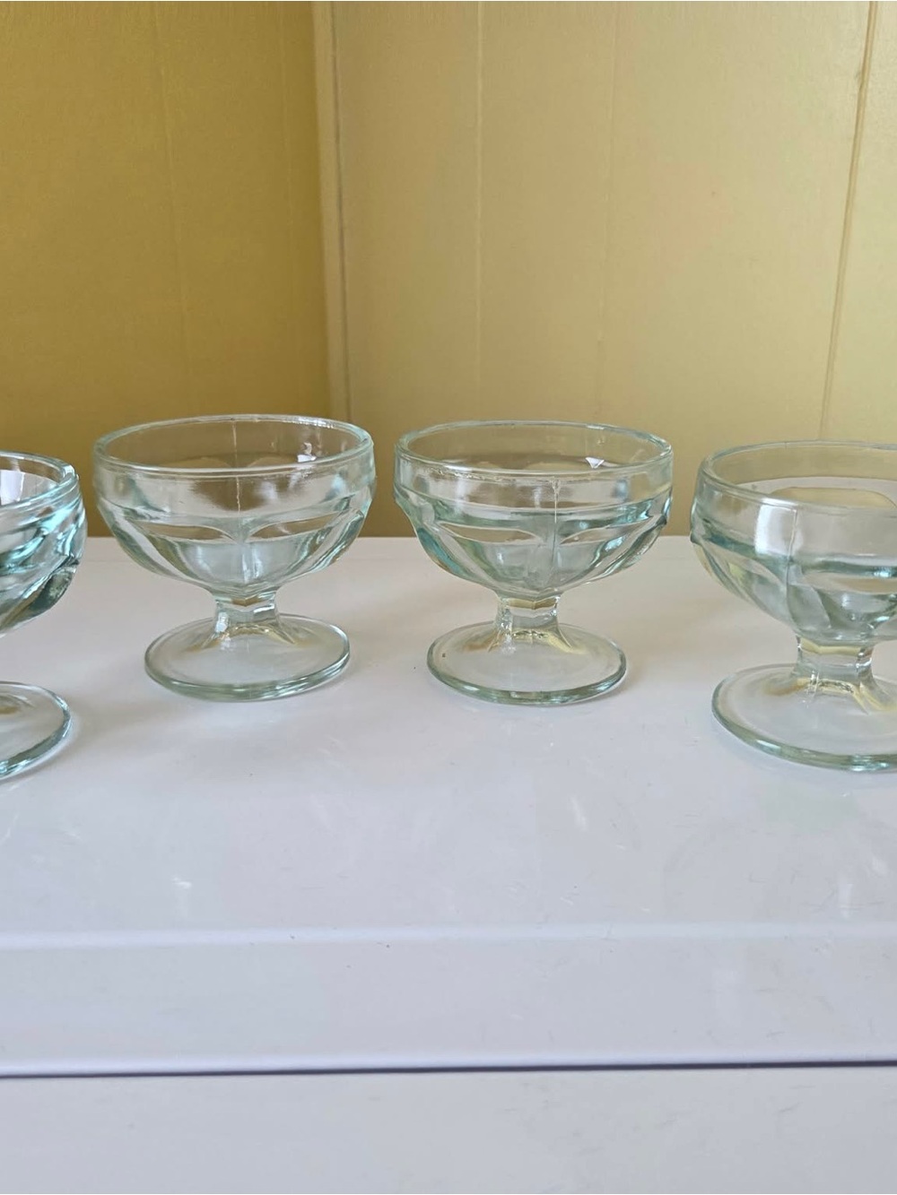 Clear Glass Dessert Bowls - Set of 4